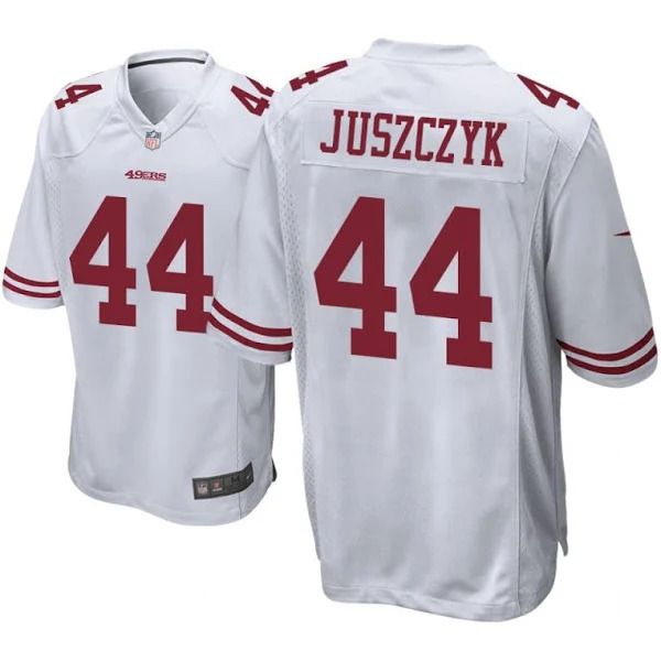 Men San Francisco 49ers #44 Kyle Juszczyk White Nike Game NFL Jersey->san francisco 49ers->NFL Jersey